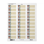 Trump Prisoner Return Address Sticker (Full Sheet)