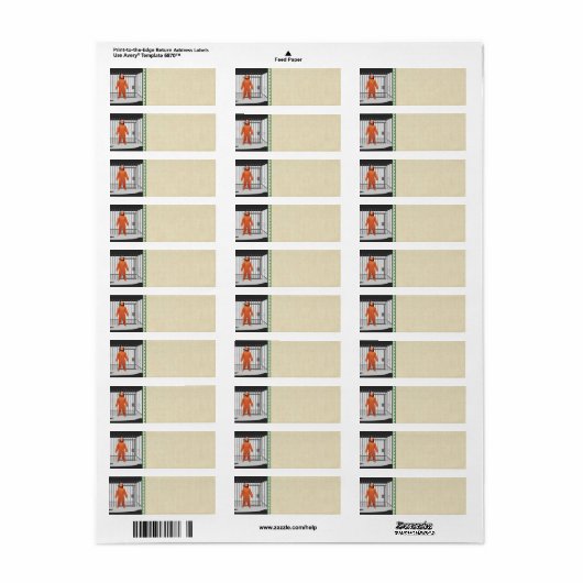 Trump Prisoner Return Address Sticker (Full Sheet)