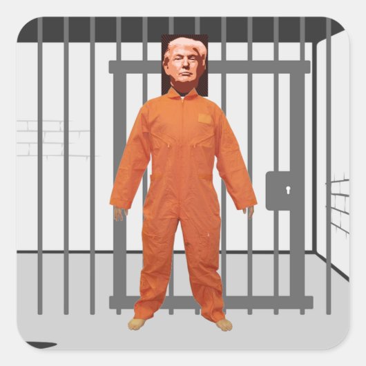 Trump Prisoner Sticker (Voorkant)
