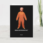 Trump Prisoner Wenskaart Bedankkaart (Achterkant)