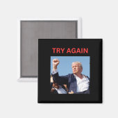Trump probeer het opnieuw magneet (Voorkant / Achterkant)