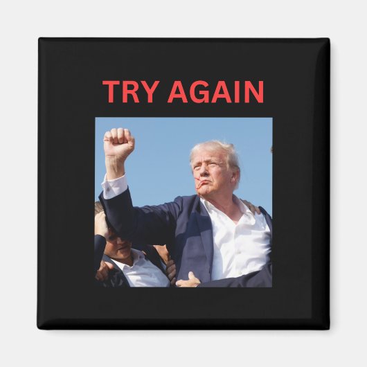 Trump probeer het opnieuw magneet (Voorkant)