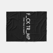 Trump Protest T-Shirt Fleece Deken (Voorkant (Horizontaal))
