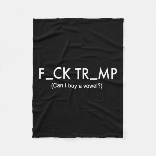 Trump Protest T-Shirt Fleece Deken (Voorkant)