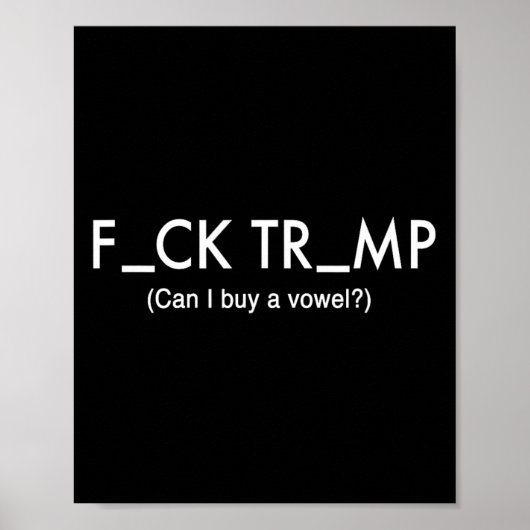 Trump Protest T-Shirt Poster (Voorkant)