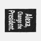 Trump protesteert tegen politiek 1 fleece deken (Voorkant (Horizontaal))