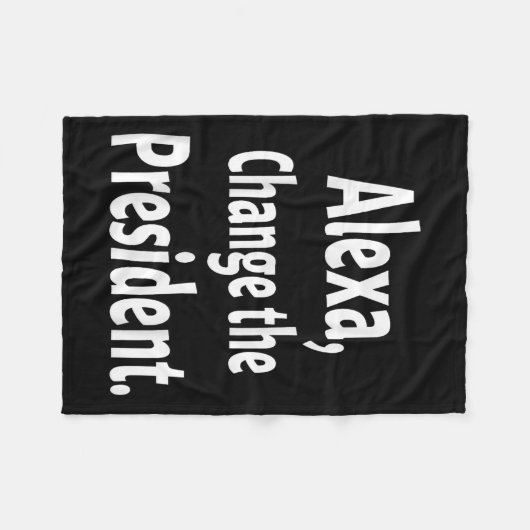 Trump protesteert tegen politiek 1 fleece deken (Voorkant (Horizontaal))