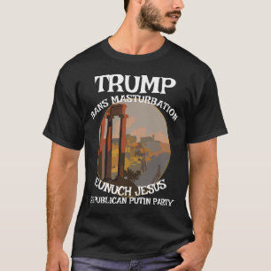 Trump Publieke Masturbatie Video Aap Dierenpark T-shirt