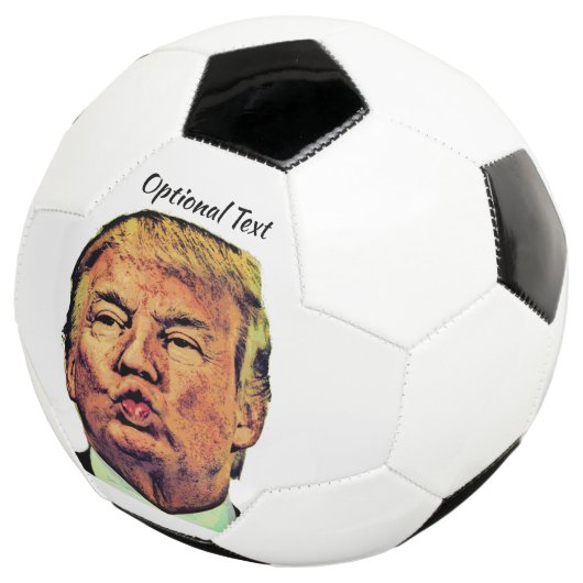 Trump Puckered Lips Voetbal (Drie kwart)
