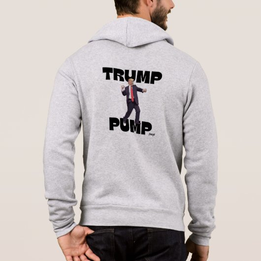 Trump Pump Hoodie ontworpen door Jevays (Achterkant)