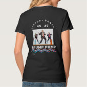 Trump Pump Victory Dance Zwart T-shirt (Achterkant)