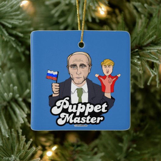 Trump Puppet Master - Vladimir Poetin Keramisch Ornament (Boom)