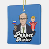 Trump Puppet Master - Vladimir Poetin Keramisch Ornament (Links)