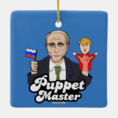 Trump Puppet Master - Vladimir Poetin Keramisch Ornament (Achterkant)