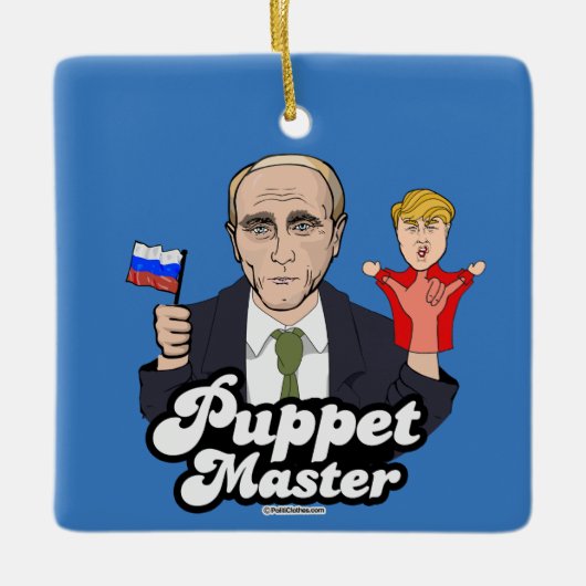 Trump Puppet Master - Vladimir Poetin Keramisch Ornament (Voorkant)