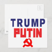 Trump/PUTIN Briefkaart (Voorkant / Achterkant)
