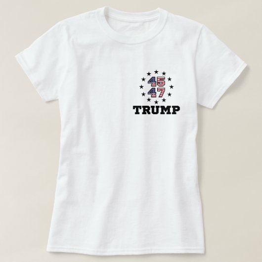 Trump QR Code, 45/47 Trump YMCA dans QR Code T-shirt (Design voorkant)