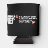 Trump Quote - Als Hillary haar man niet kan bevred Blikjeskoeler (Voorkant)