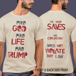 Trump Quote Shirt Conservatieve kleding T-shirt