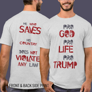 Trump Quote Shirt   patriottisch politiek T-shirt