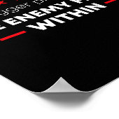 Trump Quote The Bigger Problem Is The Enemy From W Poster (Hoek)