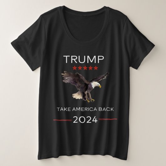 Trump Rally 2024 womens V-Neck t-shirt (Design voorkant)