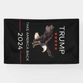 Trump Rally Take America Back 2024 vinylbanner Spandoek (Horizontaal)