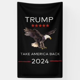 Trump Rally Take America Back 2024 vinylbanner Spandoek