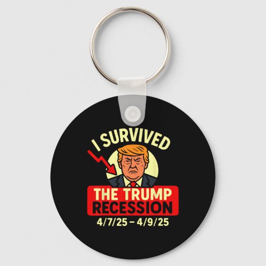 Trump-recessie Sleutelhanger (Voorkant)
