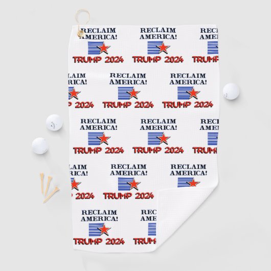 Trump Reclaim America Golf Towel Golfhanddoek (Insitu)