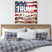 Trump, red Amerika opnieuw. Canvas Afdruk (Insitu (Slaapkamer))