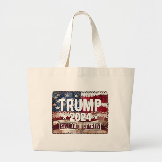Trump, red Amerika opnieuw. Grote Tote Bag (Voorkant)