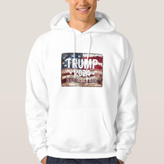 Trump, red Amerika opnieuw. Hoodie (Voorkant)