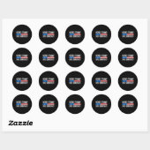 Trump - Red de democratie - Ronde Sticker (Vel)