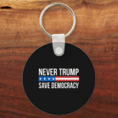 Trump - Red de democratie - Sleutelhanger (Voorkant)