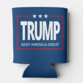 Trump - red white blue - Keep America Great Blikjeskoeler (Achterkant)