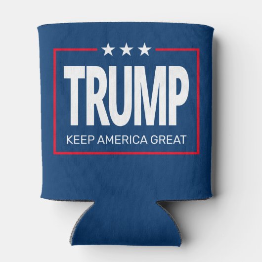 Trump - red white blue - Keep America Great Blikjeskoeler (Achterkant)