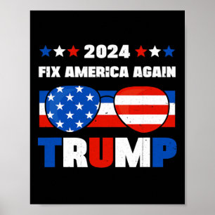 Trump Repareer Amerika Weer Donald Trump Conservat Poster