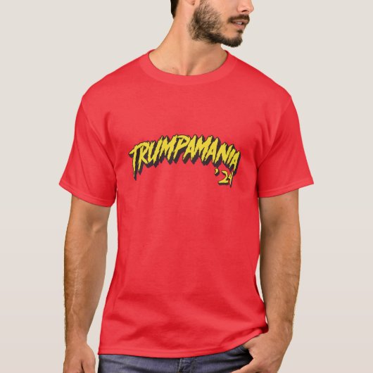 Trump Republikein Trumpamania 2024 T-shirt (Voorkant)