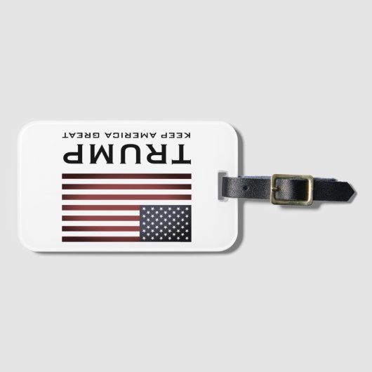 Trump Republikeins bagagelabel - Keep America Grea (Voorkant (horizontaal))