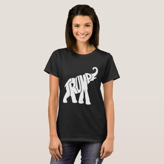 Trump Republikeins Olifant Shirt voor Aanhangers (Voorkant volledig)