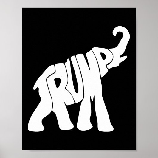 Trump Republikeinse Olifant Trump Supporter Presid Poster (Voorkant)