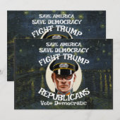 Trump Republikeinse Partij Afstudeer Verloving Tro Kaart (Voorkant / Achterkant)