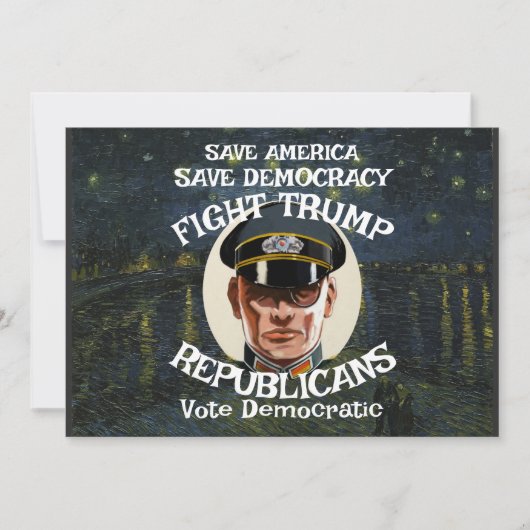 Trump Republikeinse Partij Afstudeerder Retirement Kaart (Voorkant)