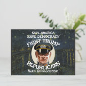 Trump Republikeinse Partij Afstudeerder Retirement Kaart (Staand voorkant)