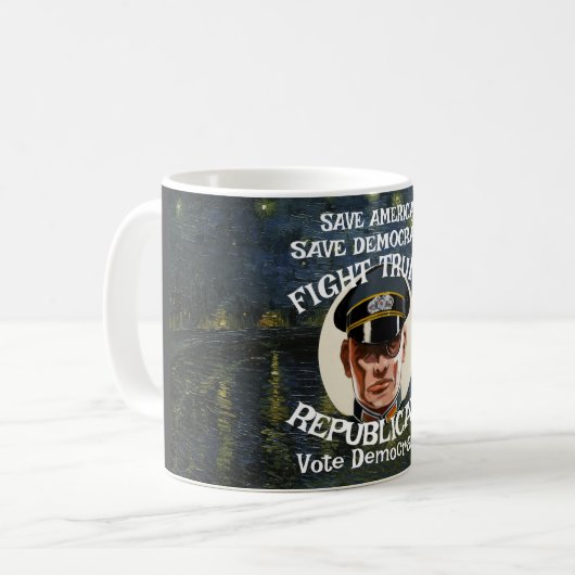 Trump Republikeinse Partij Afstudeerder Retirement Koffiemok (Voorkant links)