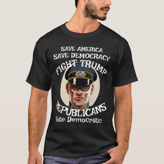 Trump Republikeinse Partij Afstudeerder Retirement T-shirt (Voorkant)