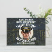 Trump Republikeinse Partij Grad Afstuderen Trouwen Kaart (Staand voorkant)