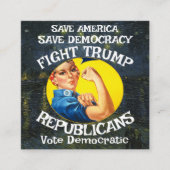 Trump Republikeinse Partij Verjaardag Jongens Meis Informatiekaartje (Voorkant)