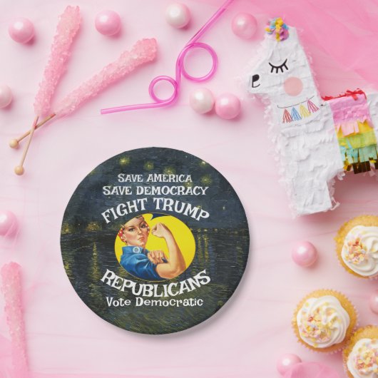 Trump Republikeinse Partij Verjaardag Jongens Meis Papieren Bordje (Feest)